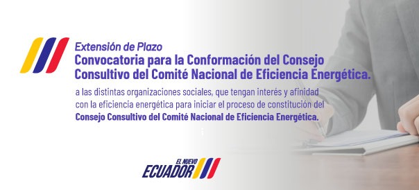 Convocatoria para la conformación del Consejo Consultivo del Comité Nacional de Eficiencia Energética